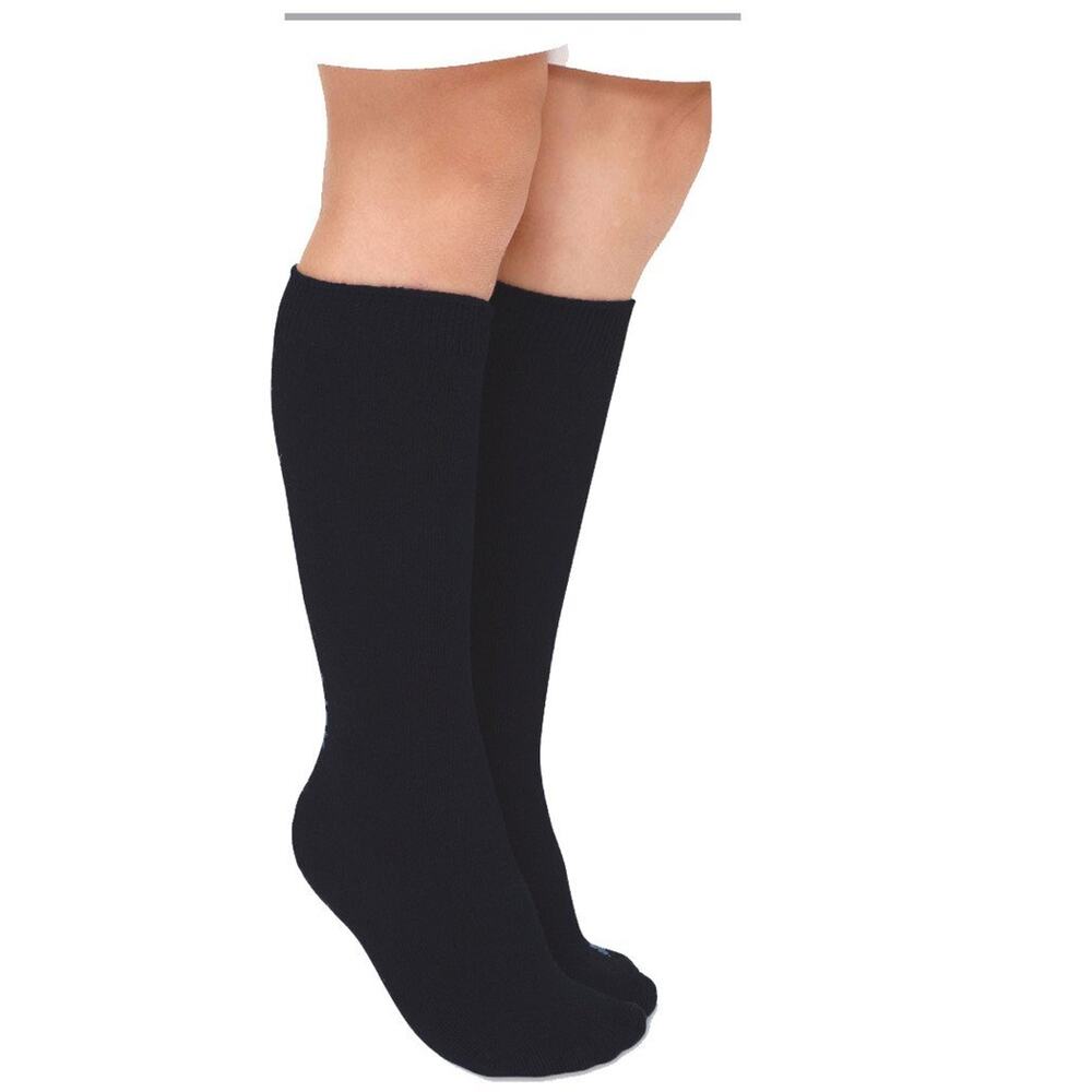 Jefferies Socks Girl's Seamless Cotton Knee High (Pack of 3 Black, X-Small 11266